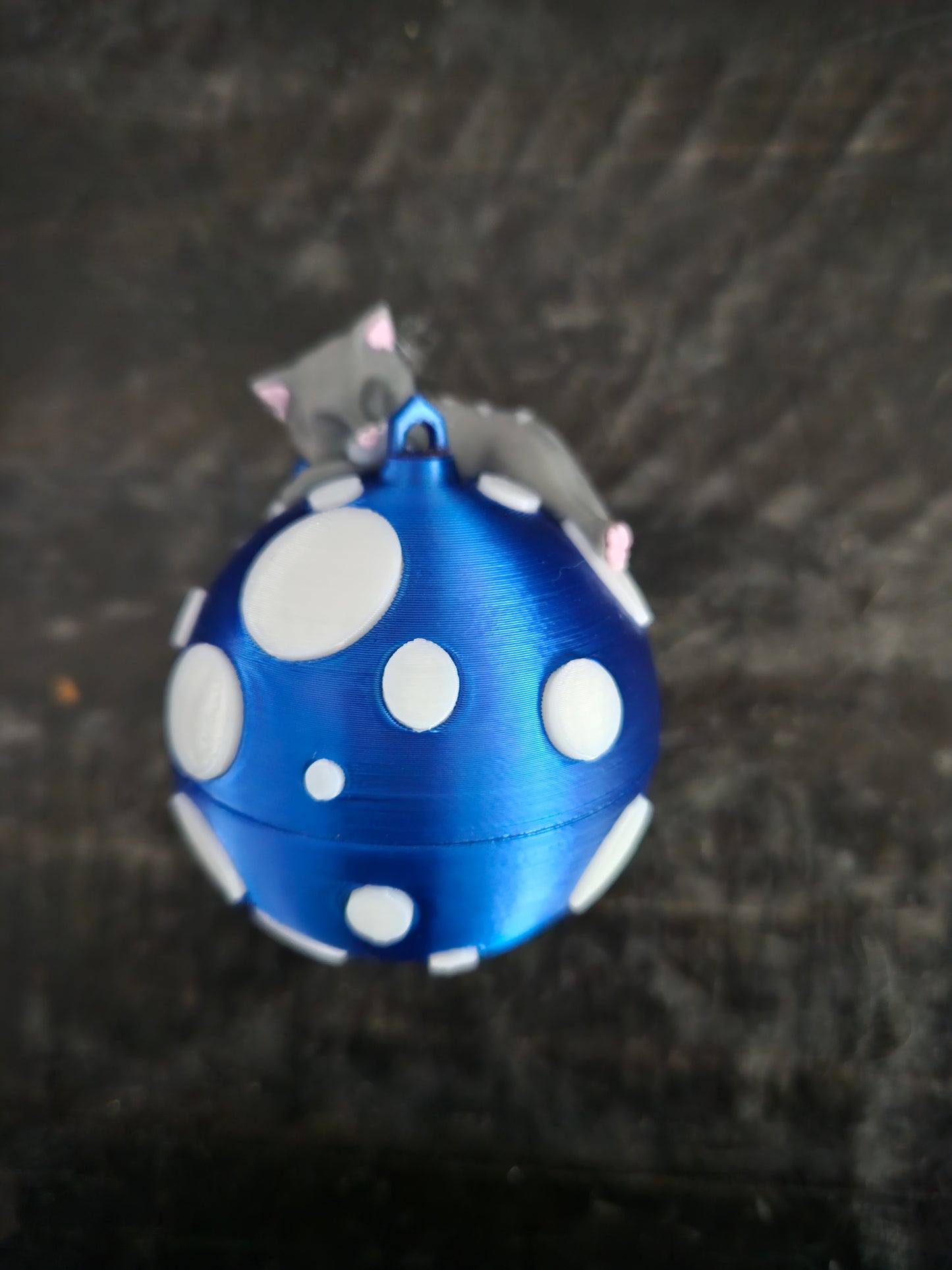 Sleeping Cat Christmas Ornament