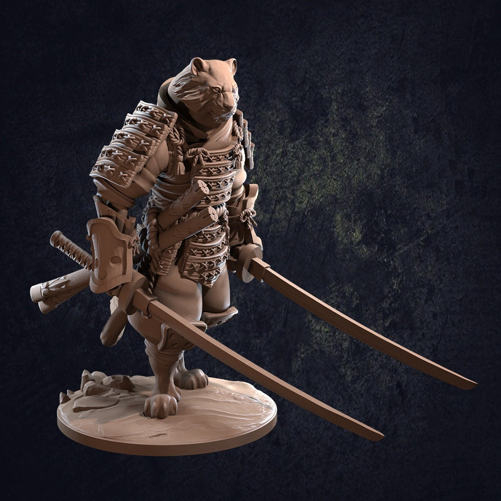 Tengashi Tabaxi Samurai / Designed by The Dragon Trappers Lodge