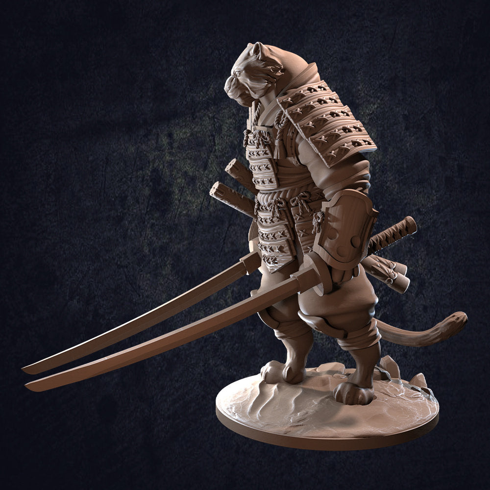 Tengashi Tabaxi Samurai / Designed by The Dragon Trappers Lodge