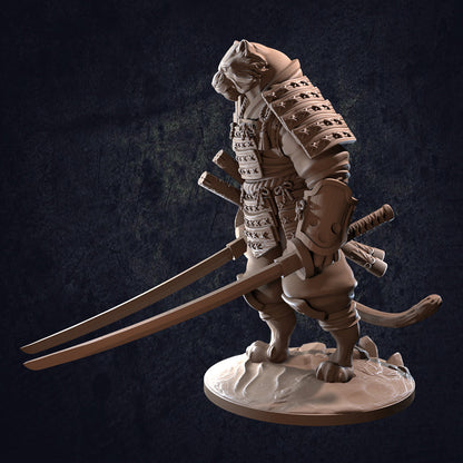 Tengashi Tabaxi Samurai / Designed by The Dragon Trappers Lodge