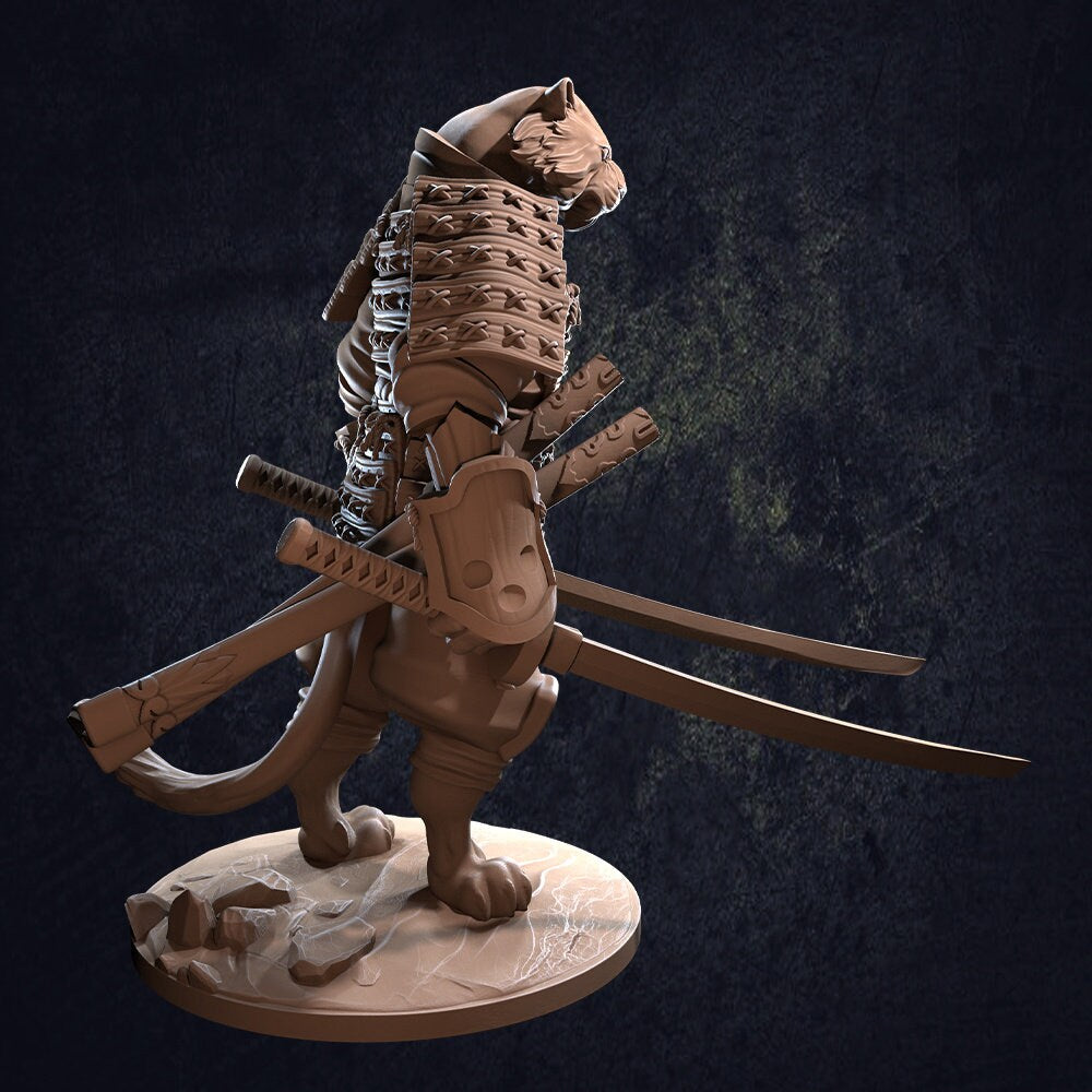 Tengashi Tabaxi Samurai / Designed by The Dragon Trappers Lodge