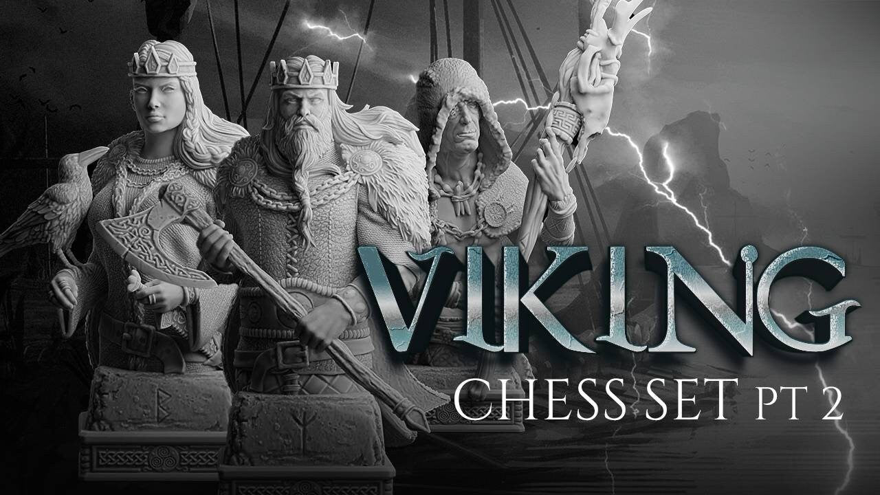 Viking Chess Set/ Stlflix / Chess