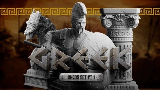 Greek Chess Set/ Stlflix / Chess