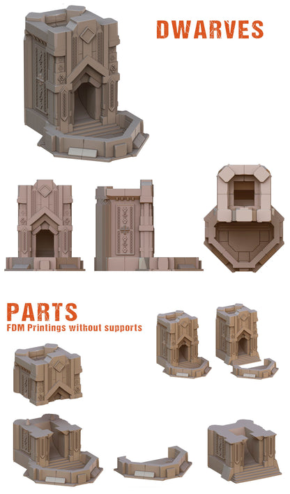 Fantasy Dice Towers | Designed by Crab Miniatures