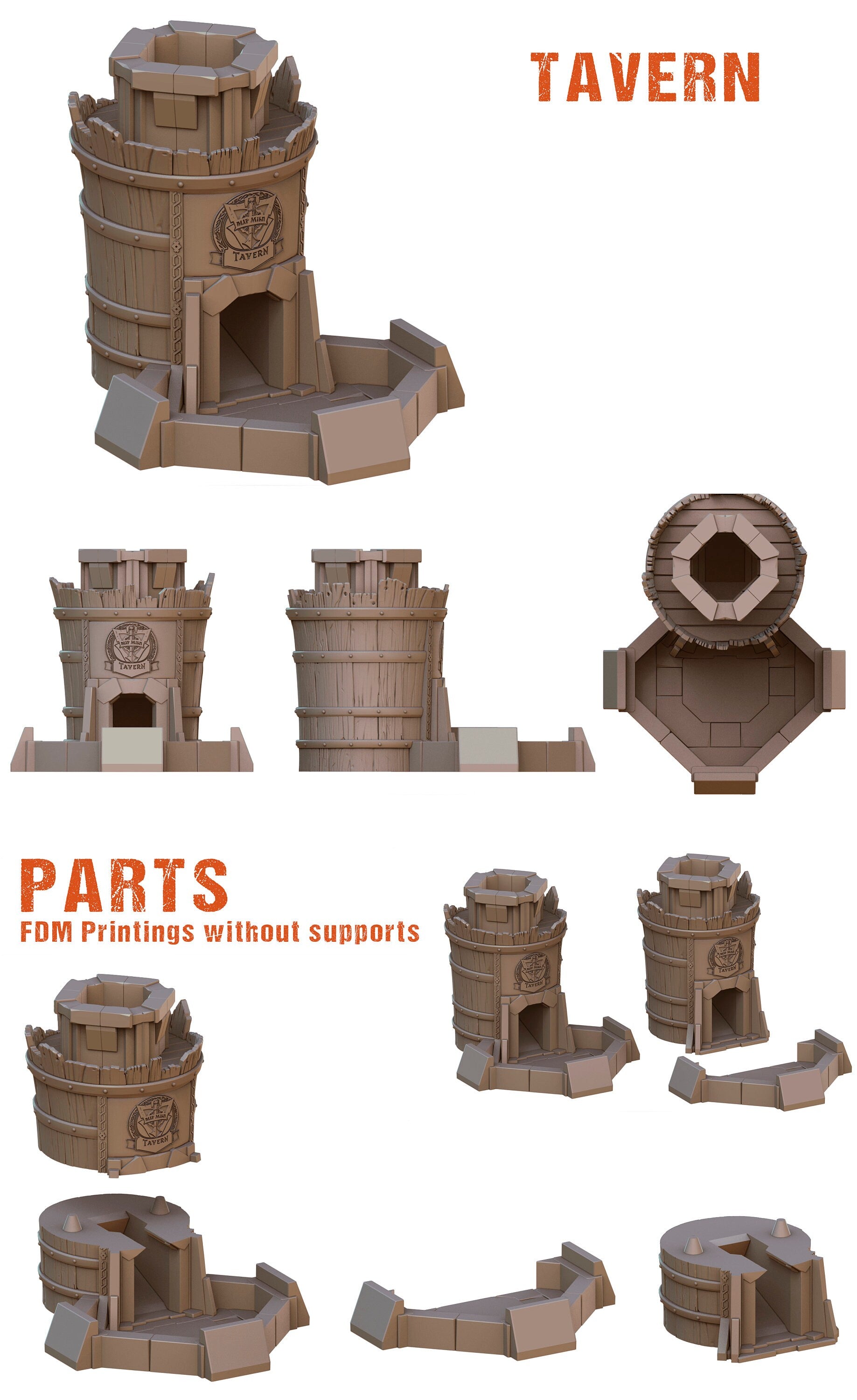 Fantasy Dice Towers | Designed by Crab Miniatures