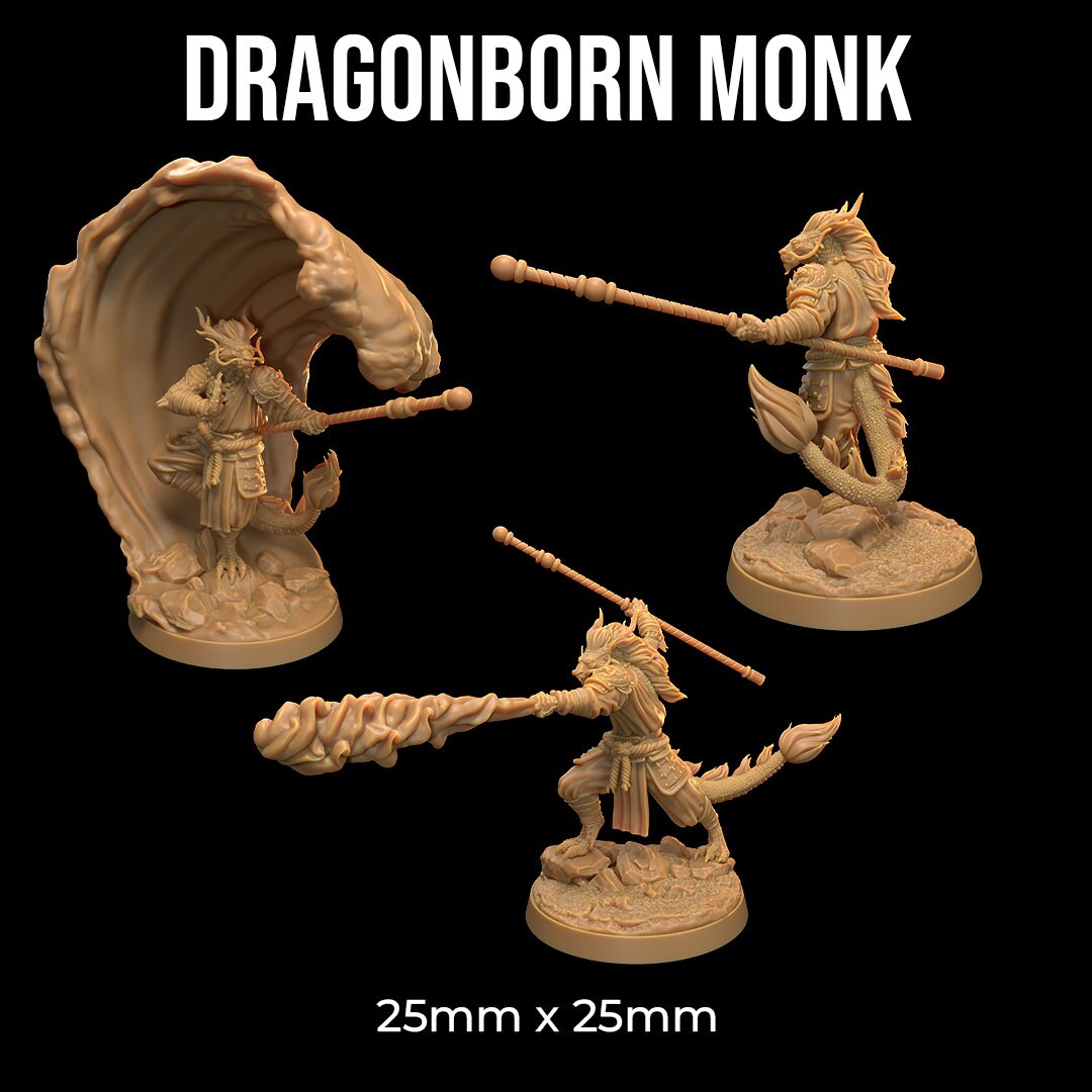 Dragonborn Monks | Designed by The Dragon Trappers Lodge