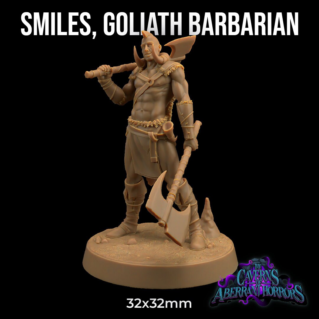 Smiles, Goliath Barbarian | The Dragon Trappers Lodge